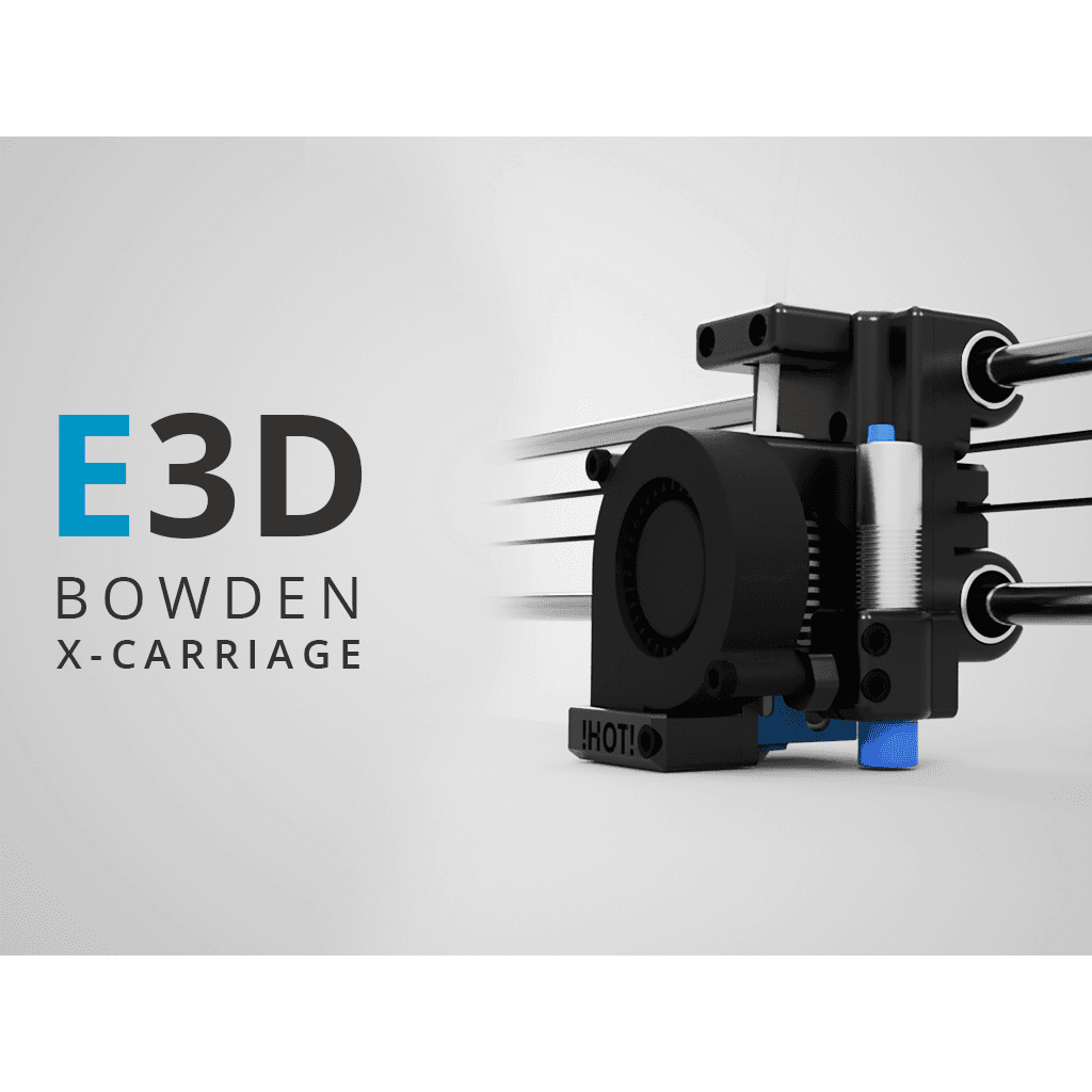Крепление Bowden каретка X для E3D V6