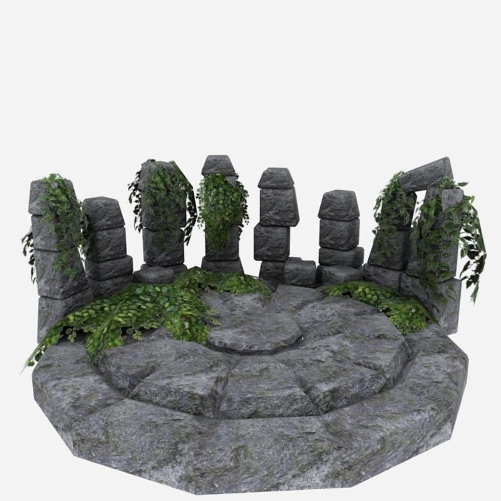 Говорящие камни (и колодец) - OpenGameArt - Terrain