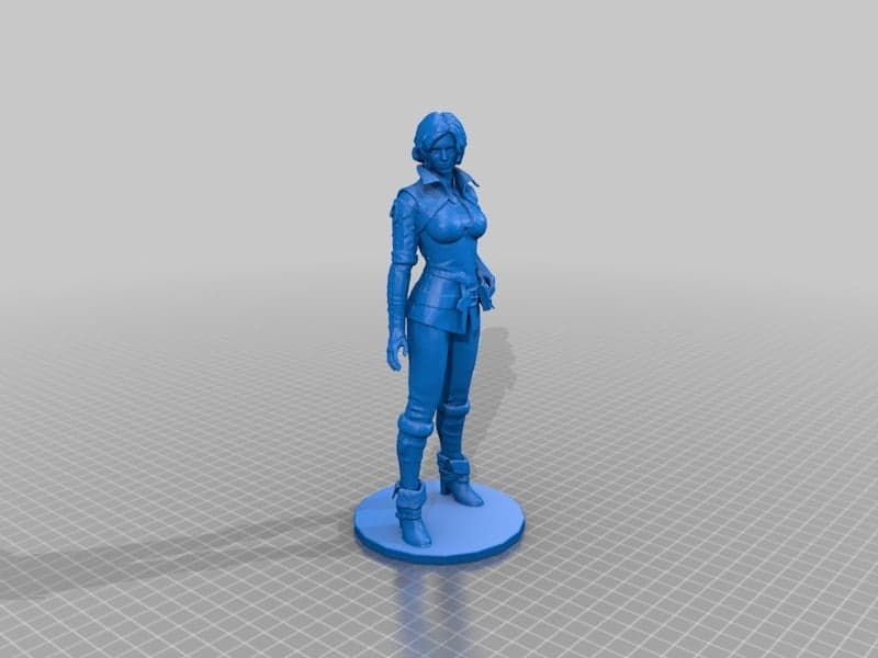 Трисс - Ведьмак / 20см / 3d stl obj модель