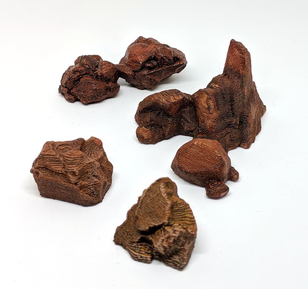 Валуны для Мрачной Гавани — скульптуры (1, 2, 3 Hex)