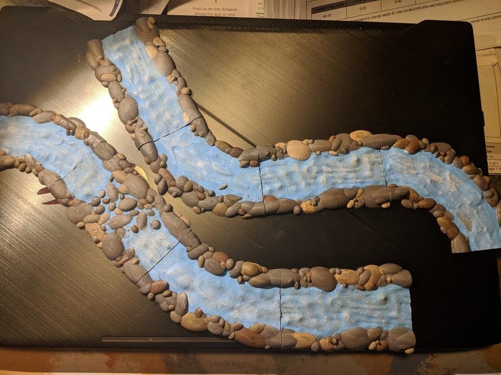 Fantasy Wargame Terrain - Модульная река Стоунбэнк