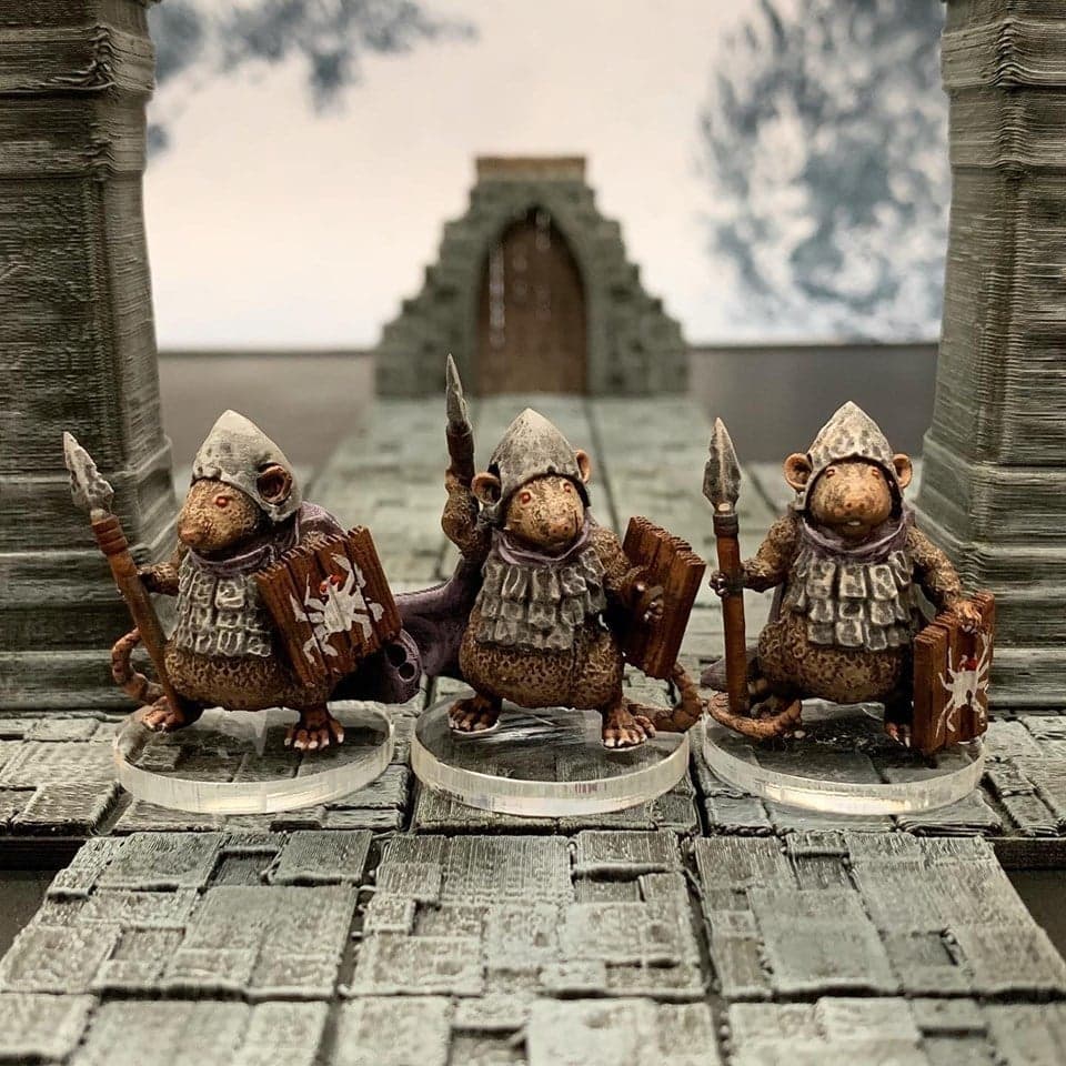 Burrowguard из крысолюдей (масштаб 32 мм)