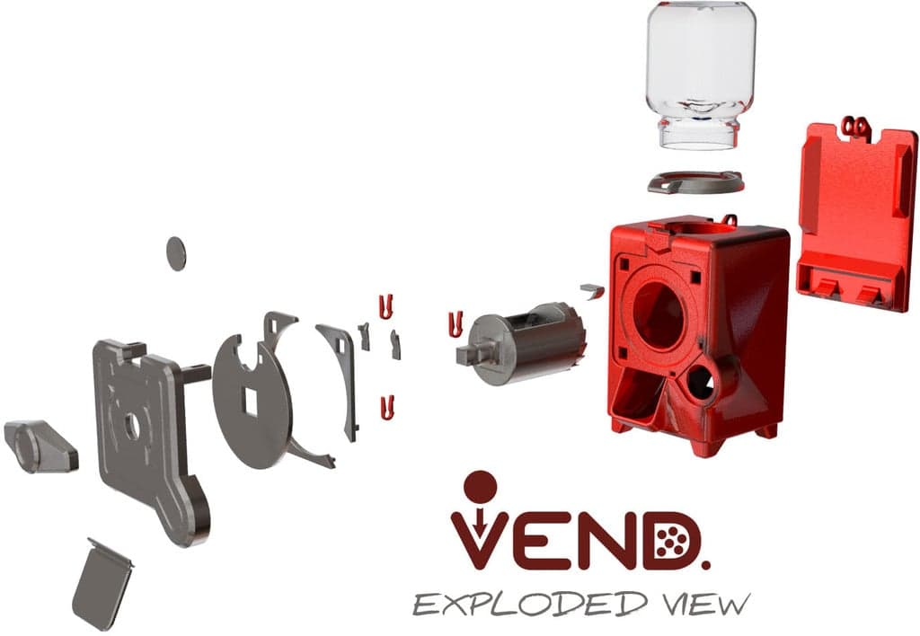 Vend – полностью печатный диспенсер для конфет