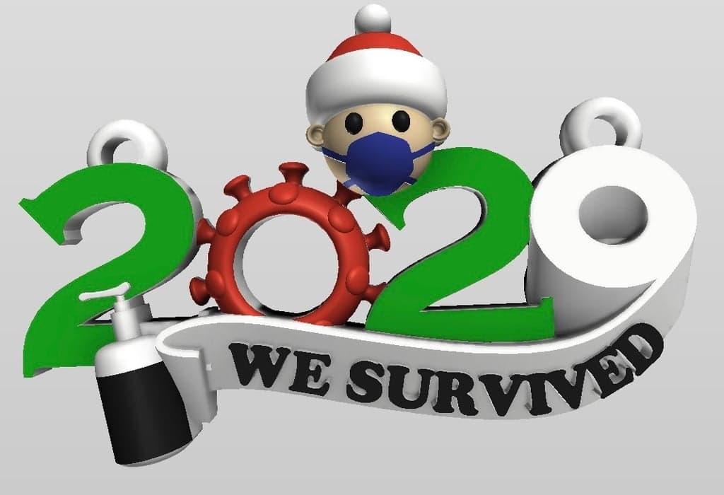 Рождественский орнамент 2020 года