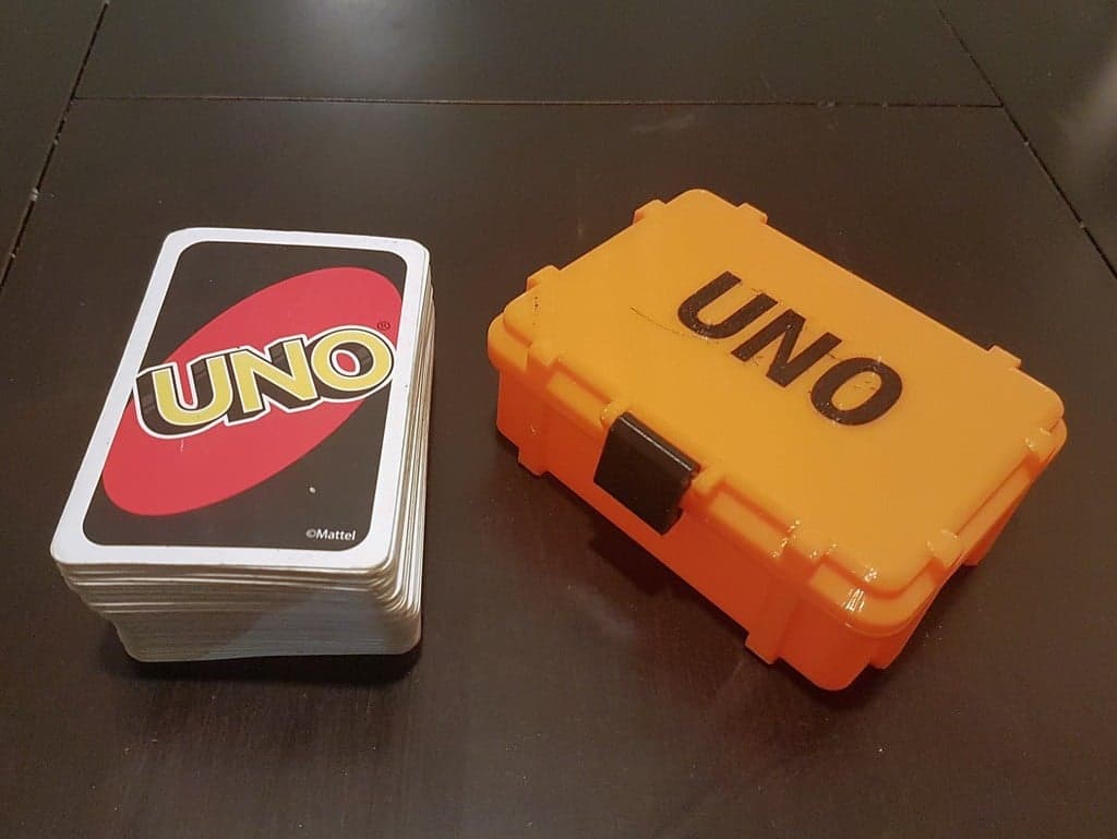 Прочная коробка для игровой карты Uno.