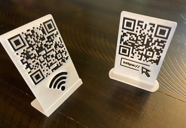 Легкий одноцветный пользовательский Qr-код для Wi-Fi, регистрации, меню, веб-сайта